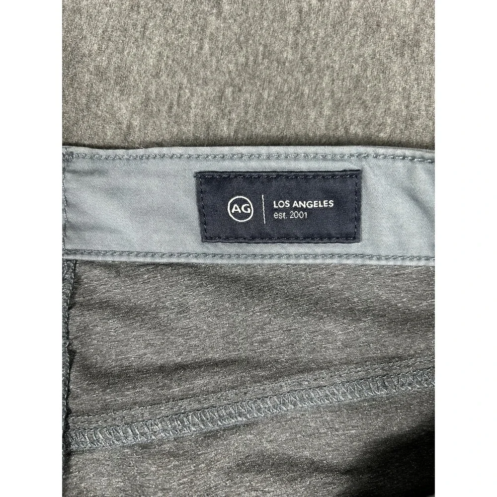 AG Adriano Goldschmied Everett Slim Straight Pants Mens 32x32 Gray Chino Italy